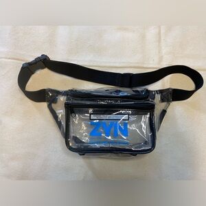 Clear ZYN Nicotine Pouches Branded Black Waist Bag Fanny Pack OSFM Unisex